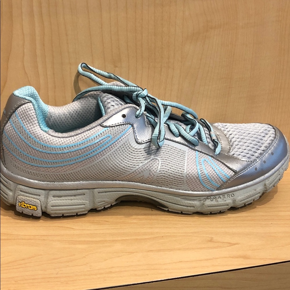 Abeo Gray and Blue Athletic Shoes